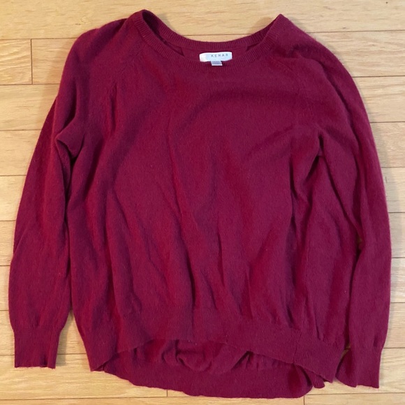 Burgundy Kenar scoop neck sweater sz M - Picture 3 of 5
